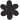 Strijkbloem zwart 4,5x4cm