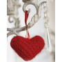 Sweet Heart by DROPS Design - Breipatroon kerstboomversiering hart 50cm