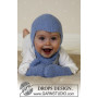 Baby Aviator Hat by DROPS Design - Duivelsmuts, sjaal en wanten Breipatroon maat 1/3 maanden - 3/4 jaar