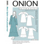 ONION Pattern 2082 Maxi Dresses with Pea Sleeves Maat. XS-XL