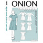 ONION patroon 2058 jurk met rok Maat. XS-XL