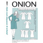 ONION patroon 2051 jurk met zijpaneel maat 34-48