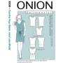 ONION Patroon 2050 Tuniek/top/jurk met waterval Str. XS-XL