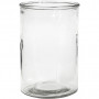 Kaarsglas, H: 14,5 cm, diam. 10 cm, 6 stuks.