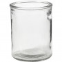 Kaarsglas, H: 9,8 cm, diam. 8 cm, 6 stuks.