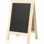 Sandwichbord met schoolbord, H: 30 cm, B: 19 cm, grenen, 1 st., binnenmaat 21x15 cm