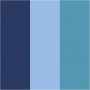 Plus Colour marker, hemelsblauw, marineblauw, turkoois, L: 14,5 cm, lijn 1-2 mm, 3 st./ 1 pk, 5,5 ml