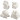 Dierenspaarpot, wit, H: 7-10 cm, 4 stuk/ 1 karton