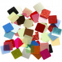 Folie mozaiektegels, diverse kleuren, afm 10x10 mm, 250 gr/ 1 doos