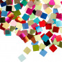 Folie mozaiektegels, diverse kleuren, afm 10x10 mm, 250 gr/ 1 doos
