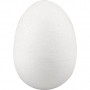 Eieren, H: 7 cm, wit, piepschuim, 50st.