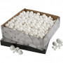 Ballen en eieren, formaat 1,5-6,1 cm, wit, piepschuim, 550st.