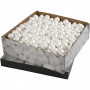 Ballen en eieren, formaat 1,5-6,1 cm, wit, piepschuim, 550st.