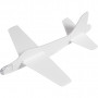 Vliegtuigen, L: 11,5-19 cm, B: 11-17,5 cm, wit, 50st.