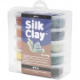 Silk Clay® , ass. kleuren, stoffige kleuren, 10x40g