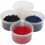 Pearl Clay®, zwart, blauw, rood, 1 set, 3x25+38 g