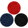 Pearl Clay®, zwart, blauw, rood, 1 set, 3x25+38 g