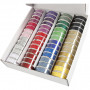 Lace tape set, diverse kleuren, B: 15 mm, 56x3 m/ 1 doos