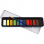 Aquarelverf set, diverse kleuren, afm 12x30 mm, 12 kleur/ 1 doos