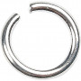 O-ring, dikte 1 mm, binnendiameter 5 mm, verzilverd, 400 stuks, buitendiameter 7 mm