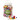 Houten kralen, maat 5-28 mm, gatgrootte 2,5-3 mm, ass. kleuren, Chinees bessenhout, 175 g, 400ml, ca. 466 st.