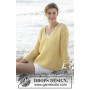 Summer Melody by DROPS Design - Breipatroon trui - maat S - XXL
