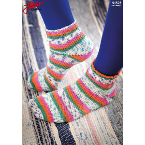 Järbo Sokken beginnend bij de teen met de Magic Loop-techniek - Breipatroon sokken - maat 21-45