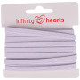 Infinity Hearts Elastische Band 5mm Wit - 5m