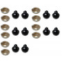 Infinity harten veiligheidsogen / Amigurumi ogen zwart 8 mm - 5 sets
