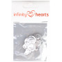 Infinity Hearts Draaddoorhaler / Draaddoorsteker Metaal - 10 stk 