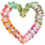 Infinity Hearts borduurgaren / borduurgaren 100 Ass. kleuren