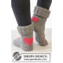 Heart Dance by DROPS Design - Breipatroon sokken met hartjespatroon - maat 35 - 43