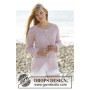 Pink Connection Cardigan by DROPS Design - Breipatroon vest met kantpatroon - maat S - XXXL 