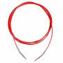 Infinity Hearts Kabel voor Verwisselbare Rondbreinaalden Rood 126cm (Totaal incl. naalden 150cm)