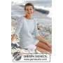 Sea Nymph by DROPS Design - Breipatroon trui met kantpatroon - maat S - XXXL