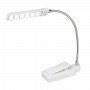 Kleiber Mini LED Klemlamp Flexibel Wit/Zilver 18cm