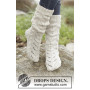 White Cables by DROPS Design - Breipatroon sokken met kabelpatroon - maat 35/37 - 41/43