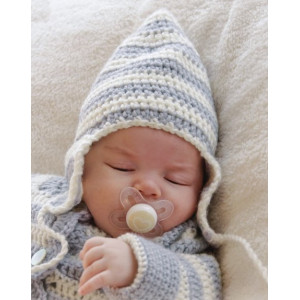 Baby Blues Hat by DROPS Design - Haakpatroon babymutsje - maat 0/3 maanden - 2/4 jaar