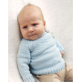 McDreamy by DROPS Design - Breipatroon trui met structuurpatroon voor baby's - maat 1/3 maanden - 3/4 jaar