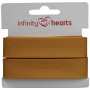 Infinity Hearts Biaisband Katoen 40/20mm 13 Mosterd - 5m