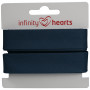 Infinity Hearts Biaisband Katoen 40/20mm 89 Petrol - 5m