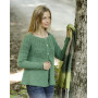 Green Echo Jacket by DROPS Design - Breipatroon vest - maat S - XXXL