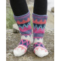 Colorful Winter by DROPS Design - Haakpatroon veelkleurige sokken - maat 35/37 - 41/43