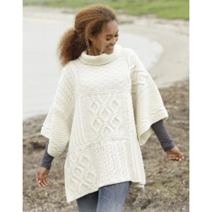 Comfort Chronicles by DROPS Design - Poncho breipatroon One-size