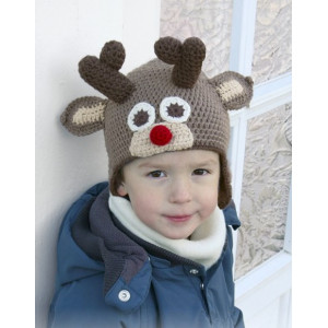 Little Rudolph by DROPS Design - Haakpatroon muts - maat 6/9 maanden - 9/10 jaar