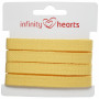 Infinity Hearts Plat Koord Katoen 10mm 02 Geel - 5m