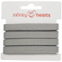 Infinity Hearts Plat Koord Katoen 10mm 05 Lichtgrijs - 5m
