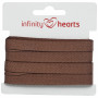 Infinity Hearts Plat Koord Katoen 10mm 06 Bruin - 5m