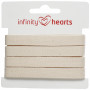 Infinity Hearts Plat Koord Katoen 10mm 00 Gebroken Wit - 5m