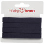 Infinity Hearts Plat Koord Katoen 10mm 08 Marineblauw - 5m